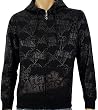 ATTACK ATTACK - Logo All Over - Black All Over Print Foil Zip Up Hoodie