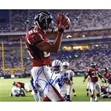 Brian Finneran Autographed Atlanta Falcons (Red Jersey Horiz) 8x10 Photo