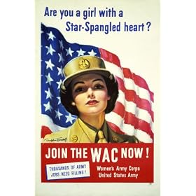 Poster, World War II, 1943, 'Girl with a Star-Spangled Heart' 16x20 Photographic Print from the Library of Congress Collection
