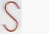 Rogar 9870-6 4 Inch Grid or S Hook - Copper Plated - 6 pack