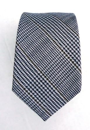 glen plaid tie. Glen Plaid Skinny Tie: