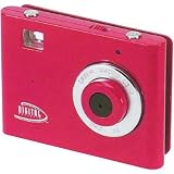 Digital Concepts Clipshot Point & Shoot Digital Camera, PC-Web-Video Clips, Red