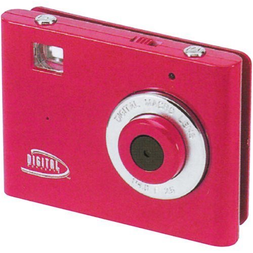 Digital Concepts Clipshot Point & Shoot Digital Camera, PC-Web-Video Clips, Red