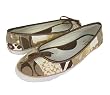 Coach Marylu Patchwork Khaki Multi Ballet Flats
