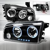 05-08 Dodge Charger Projector Headlight Black