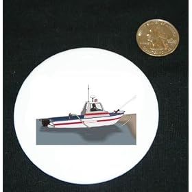 3″ button / pin printed with Rescue Boat