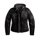 Harley-Davidson® Women's Reflective Skull 3-in-1 Leather Jacket. 3M® Scotchlite® Refective Material. Embroidery. 98152-09VW