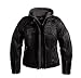 Harley-Davidson® Women's Reflective Skull 3-in-1 Leather Jacket. 3M® Scotchlite® Refective Material. Embroidery. 98152-09VW