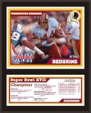 Mounted Memories Washington Redskins 12x15 Sublimated Plaque - Super Bowl XVII