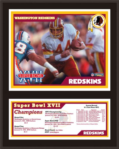 Mounted Memories Washington Redskins 12x15 Sublimated Plaque - Super Bowl XVII