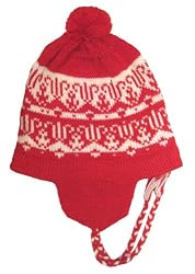 Handmade Alpaca Winter Hat - Strawberry (Kids Small)