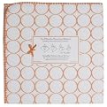 SwaddleDesigns Ultimate Receiving Blanket - Orange Mod Circles