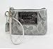 NEW AUTHENTIC COACH POPPY SIGNATURE OUTLINE SMALL WRISTLET (Silver/Dove)