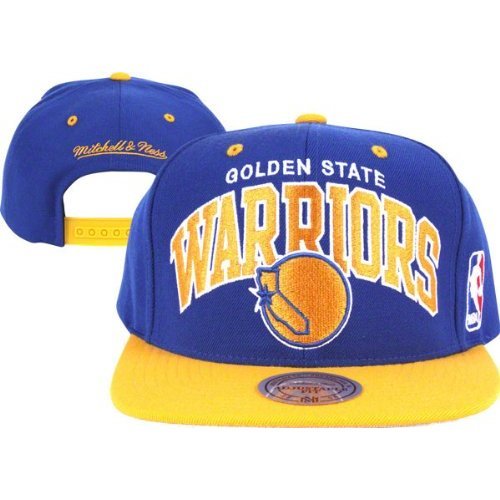 Golden State Warriors Mitchell & Ness Hardwood Classics Team Arch 2-Tone Snapback Hat