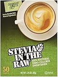 Stevia Sweetener In The Raw, 50 Count Package