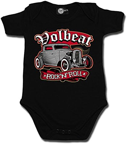 Littlerockstore Unisex Baby Volbeat Onesie Rock 'N Roll (3-6 months)