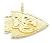 14k NFL Kansas City Chiefs Charm