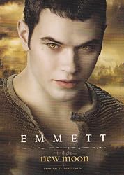 Twilight - New Moon - Single Cards - NON-SPORTS 2009 Neca New Moon Single Trading Card #08 Emmett Cullen (Kellan Lutz)