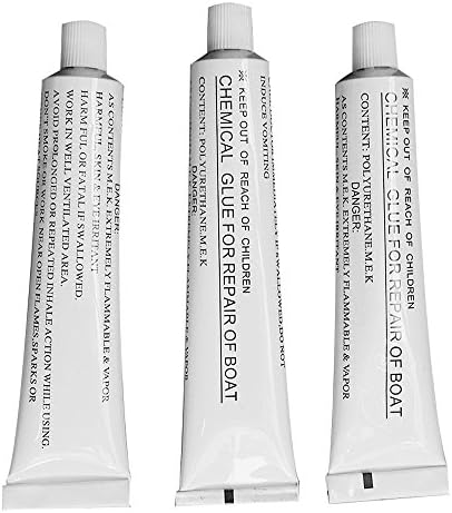 3 X 30G TUBES OF INFLATABLE BOAT REPAIR PVC GLUE