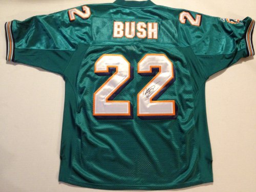 Miami Dolphins REGGIE BUSH Signed Autographed NFL Jersey COA