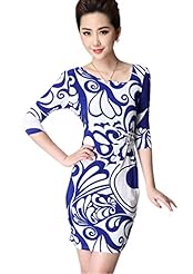 Sexy Cotton/Leather/Polyester/Wool Summer Winter General Print Evening Dress/Prom Dress/Party Dress 