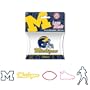 Forever Collectibles NCAA Michigan Wolverines Michigan Logo Bandz Bracelets-2nd Version