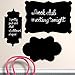 Wallies Wall Decals, Black Chalkboard Shapes, Set of 3
