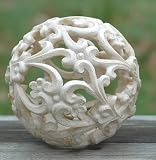Eigenschaften B & B  / GARTENKUGEL RELIEFKUGEL DEKOKUGEL ORNAMENTE ANTIK GRAU BLÜTEN RANKEN Ø 15 CM