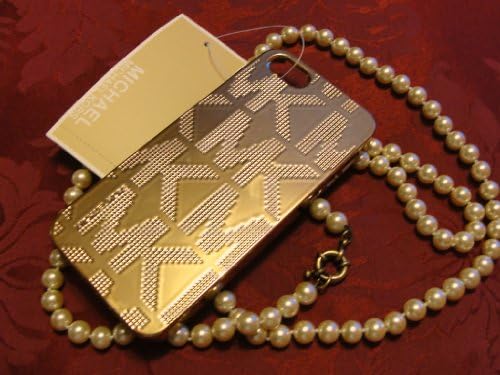 Michael Kors Mk Embossed Metallic Gold Iphone 5 or 5s Case Cover in Box/tags New