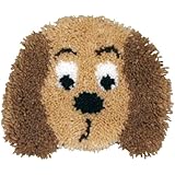 MCG Textiles Huggables Animal Puppy Pillow Latch Hook Kit