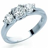 51 aq 3WAqL. SL160  Three Stone Diamond Ring