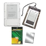 Skque Water Splash Resistance Ebook Reader Case Smoke 6 Inch Series Screen Protector (89.5 x 121.5)AMZ-KIN2-Clear Plastic Crystal Case For Apple iPad Series by SKQUE