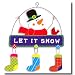 Let It Snow Snowman Indoor/outdoor Hanger