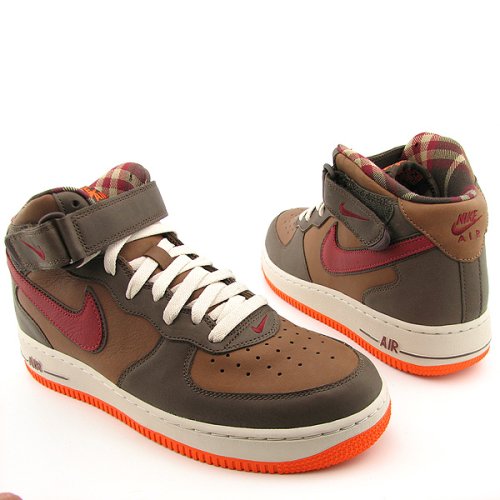 Nike Basketball Shoes-NIKE Air Force 1 Mid Premium Basketball Mens-Mens Nike Basketball Shoes-Mens Basketball Shoes