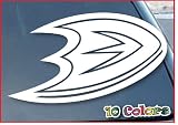 Anaheim Ducks Car Window Vinyl Decal Sticker 5" Wide (Color: White)