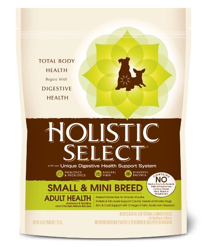 Holistic Select Small and Mini Breed Adult Health Dry Dog Food, 6-Pound Bag