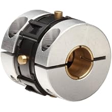 Huco 207.18.2224.Z Size 18 Universal-Lateral Coupling with Collet Hub and Ring Clamp, Aluminum Hubs with Acetal Torque Ring, Inch, 0.236" Bore A, 0.25" Bore B, 0.71" OD, 0.75" Length