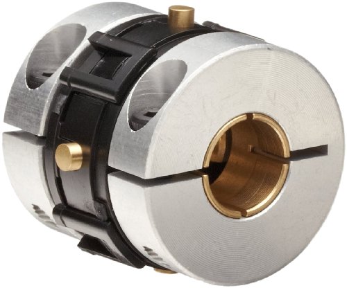 Huco 207.27.3232, Universal-Lateral Coupling With Collet Hub And Ring Clamp, Aluminum Hubs With Acetal Torque Ring, Diameter 1.06, Length 1, Bores: 10mmx10mm