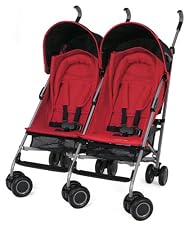 Mothercare MPV double stroller - Red