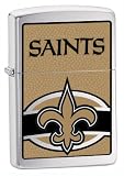 NFL New Orleans Saints Brushed Chrome Zippo Lighter