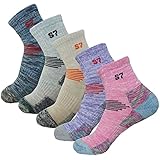 5pack Women Mid Cushion Low Hiking/Camping/Performance Socks