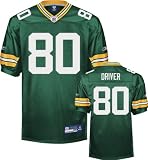 Donald Driver Jersey: Reebok Authentic Green #80 Green Bay Packers Jersey - 56