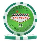 15g Clay Laser Las Vegas Chip - 25