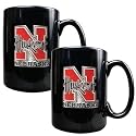 Univ Nebraska Cornhuskers Ceramic Coffee Cup Mug Set