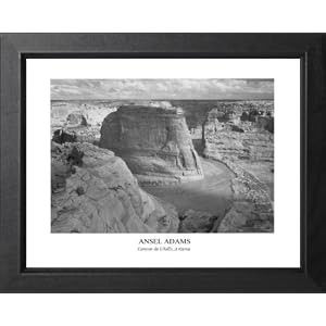 Ansel Adams Canyon B W Photo Picture Framed Art Print by Framed Art