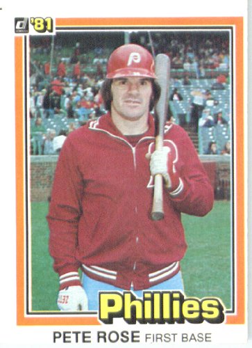 1981 Donruss # 131 Pete Rose Philadelphia Phillies Baseball Card