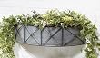 24" Gray Crisscross Design Wall Mounted Garden Planter