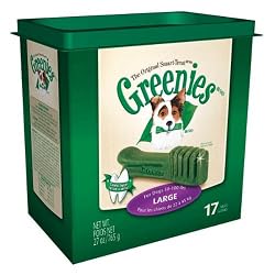 Greenies Dental Chews for Dogs, Large, Pack of 17