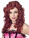 Ladies Auburn Saloon Girl Costume Wig