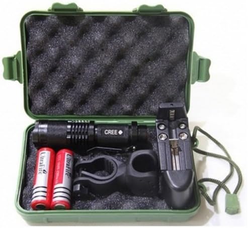 Ultrafire CREE XM-L T6 5 Mode 1600LM Zoomable LED Flashlight Suit